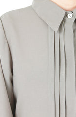 Inspired Endeavors Pintuck Work Blouse - Gray