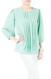 Let Me Pintuck It Blouse - Spearmint