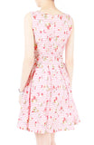 Little Tea Party Flare Dress - Sweet Pink