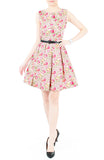 Mauve Aria Rose Flare Dress