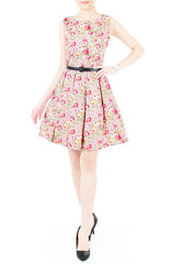 Mauve Aria Rose Flare Dress