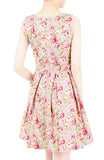 Mauve Aria Rose Flare Dress