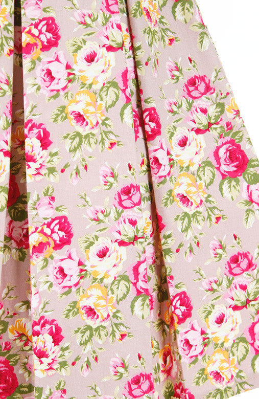 Mauve Aria Rose Flare Dress