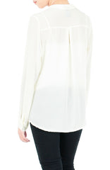 Mind Your Business Button Shirt - Off White