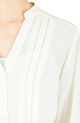 Mind Your Business Button Shirt - Off White