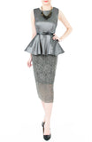 Mirror Magnificence Satin Top - Dark Silver