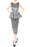 Mirror Magnificence Satin Top - Dark Silver