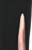 Night Aphrodite Maxi Dress With Cross Back - Black