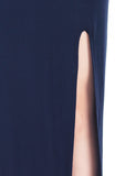 Night Aphrodite Maxi Dress With Cross Back - Dark Blue