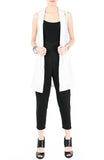 Nine Lives Tuxedo Vest - White