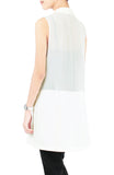 Nine Lives Tuxedo Vest - White