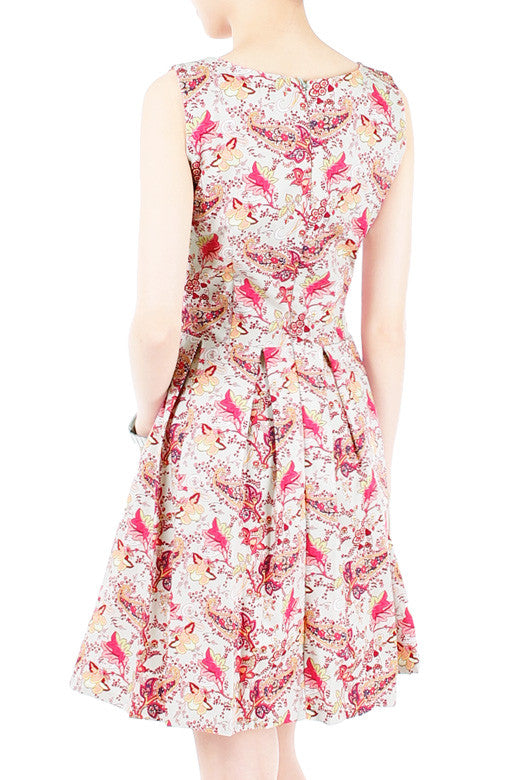 Paisley Posh Power Flare Dress