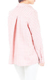Perfect Adventures Gingham Boyfriend Shirt - Baby Pink