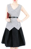 Perfect Architect Stripe Blouse - White
