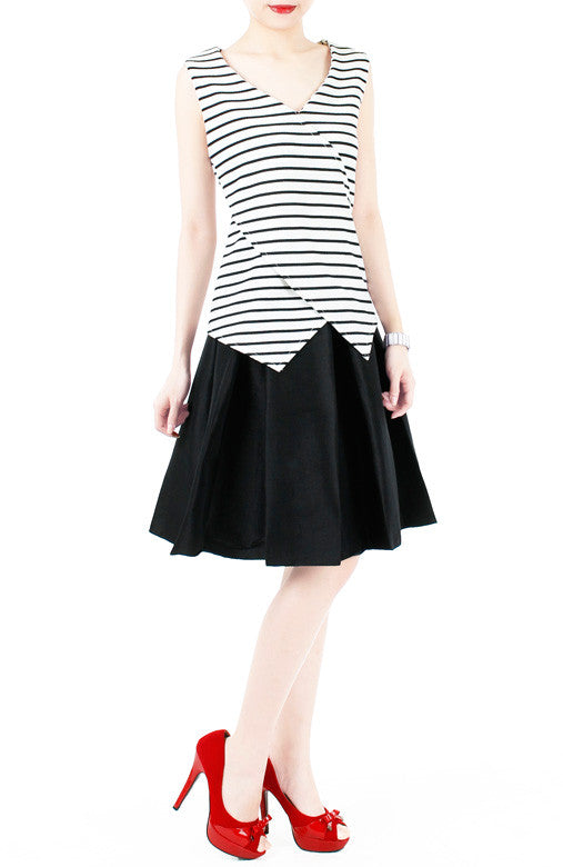 Perfect Architect Stripe Blouse - White