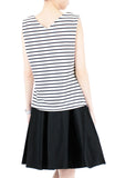 Perfect Architect Stripe Blouse - White