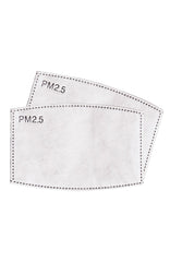 Forget me Not Ferns Pure Cotton Face Mask - Navy