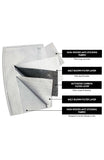 Kyoto Seigaiha Pure Cotton Face Mask - Noir Black