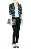 Polka Dot Blazer Cardi