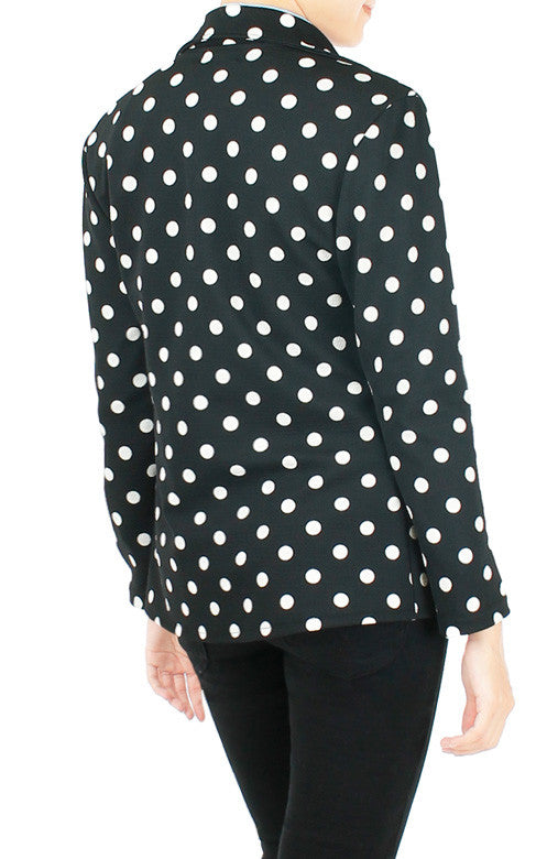 Polka Dot Blazer Cardi