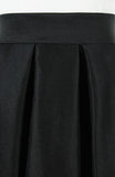 Prestige Satin Flare Maxi Skirt - Noir Black