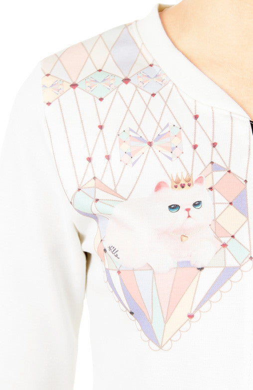 Queen Purr-Fect Cropped Cardigan