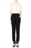 Savvy Business Pleated Trousers - Classic Black