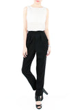 Savvy Business Pleated Trousers - Classic Black
