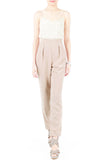 Savvy Business Pleated Trousers – Wheat
