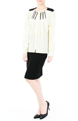 Secret Pianist Long Sleeve Blouse