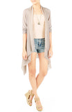 Soft Breeze Long Knit Cardigan - Sand