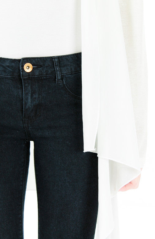 Soft Breeze Long Knit Cardigan - White