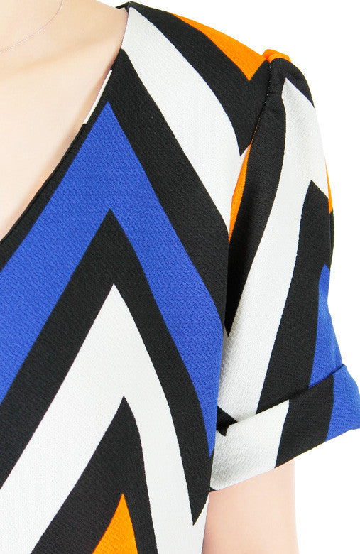 Steal the Show Chevron Blouse