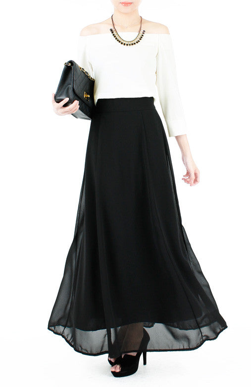 Sway Serenity Maxi Skirt - Black