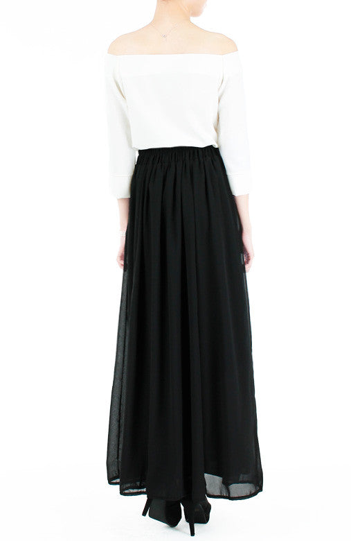 Sway Serenity Maxi Skirt - Black