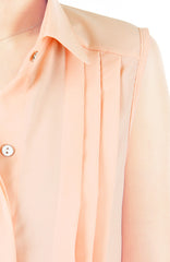 Test of Timelessness Pintuck Blouse - Peach