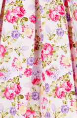 Violet Hydrangeas and Roses Flare Dress