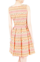 Wanderlust At Heart Flare Dress - Orange