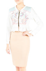Whimsical Little Pony Cropped Cardigan