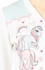 Whimsical Little Pony Cropped Cardigan