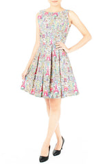 Whimsical Paris Ville Dress - Pink