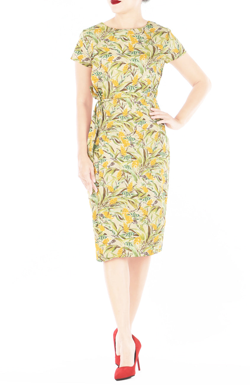 Autumn Hyacinth Elsa Wrap Dress