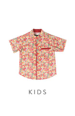 BOYS Fortune Floral Estate Mandarin Shirt