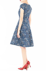 Benevolent Batik Flare Tea Dress