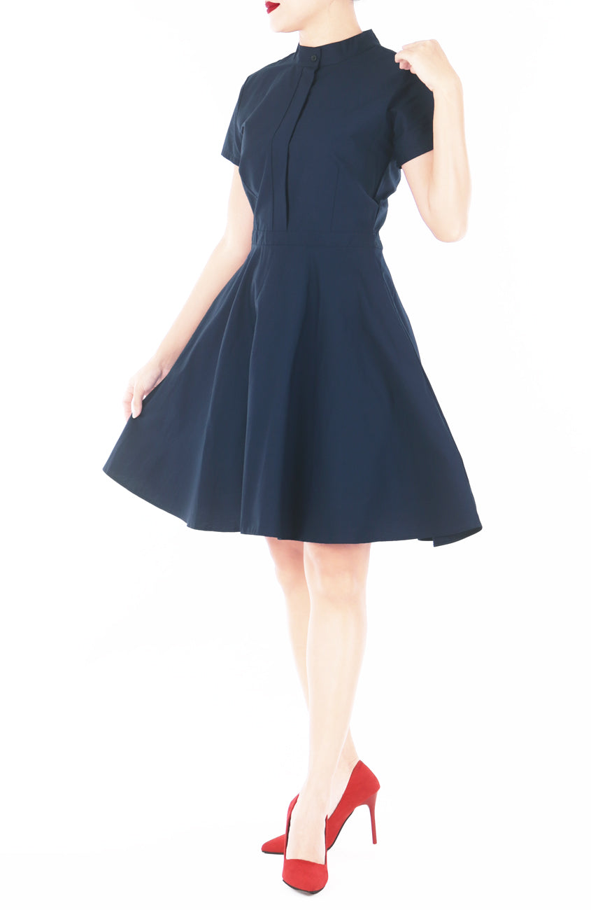 Classic Clara Dress - Midnight Blue