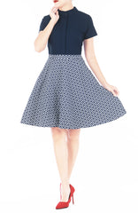 Crystal Clarity Clara Dress - Navy