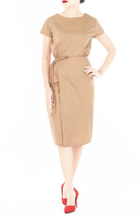 Everlasting Elsa Wrap Dress - Sand