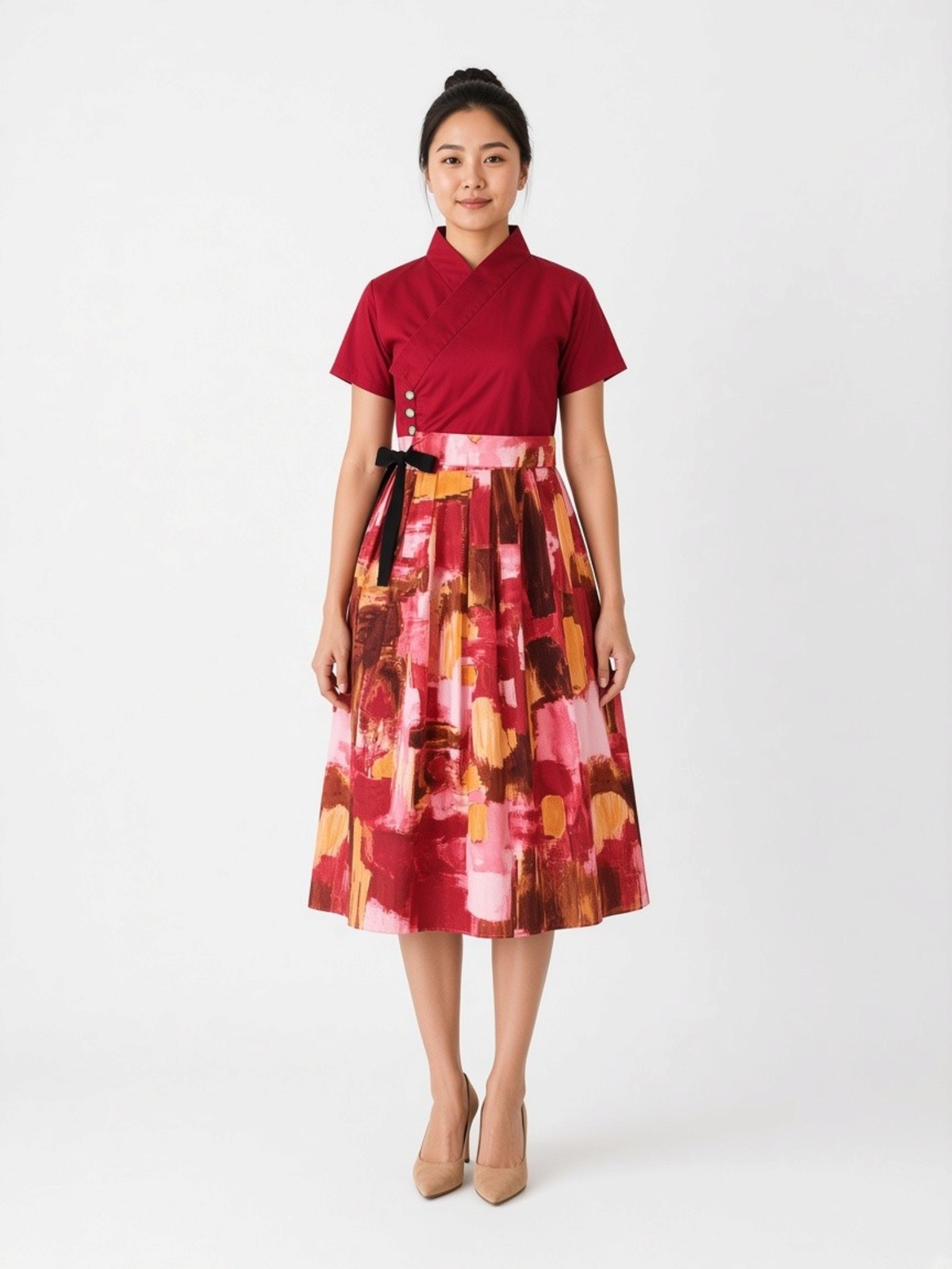 Expressionist Gallery Rose Hanbok