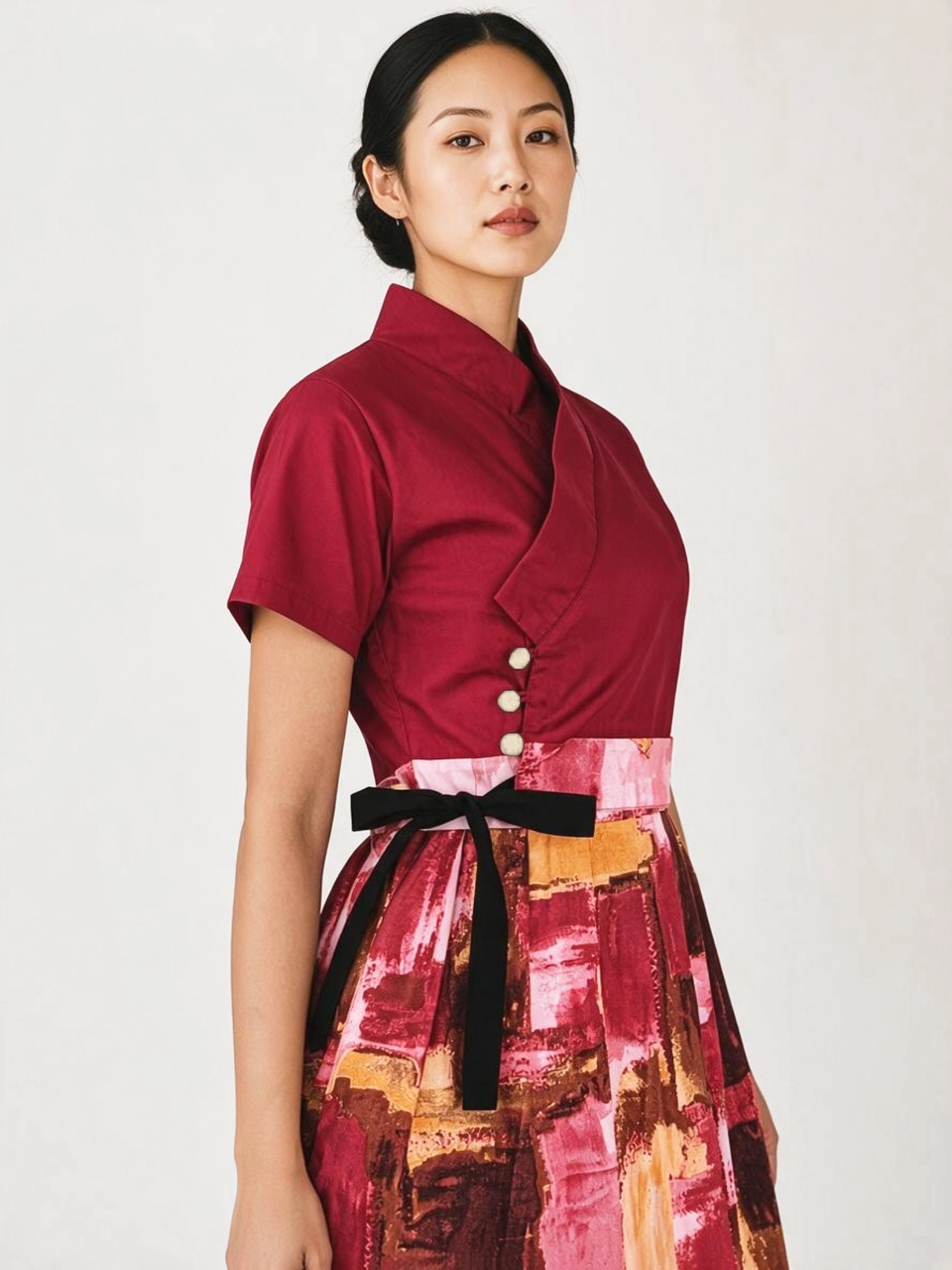 Expressionist Gallery Rose Hanbok