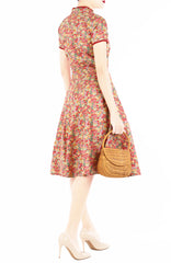 Fortune Floral Estate Cheongsam with Pearl Buttons